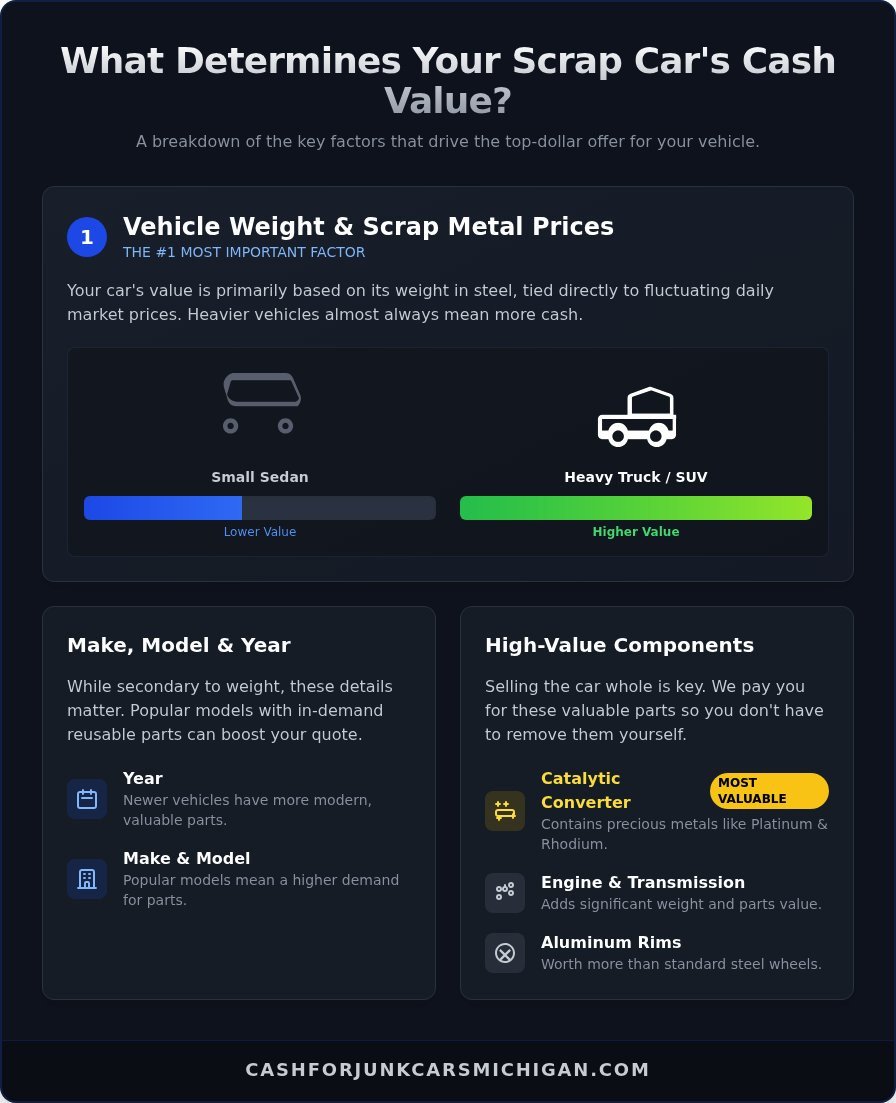 Cash For Scrap Cars: How to Get the Most Money for Your Vehicle - Infographic