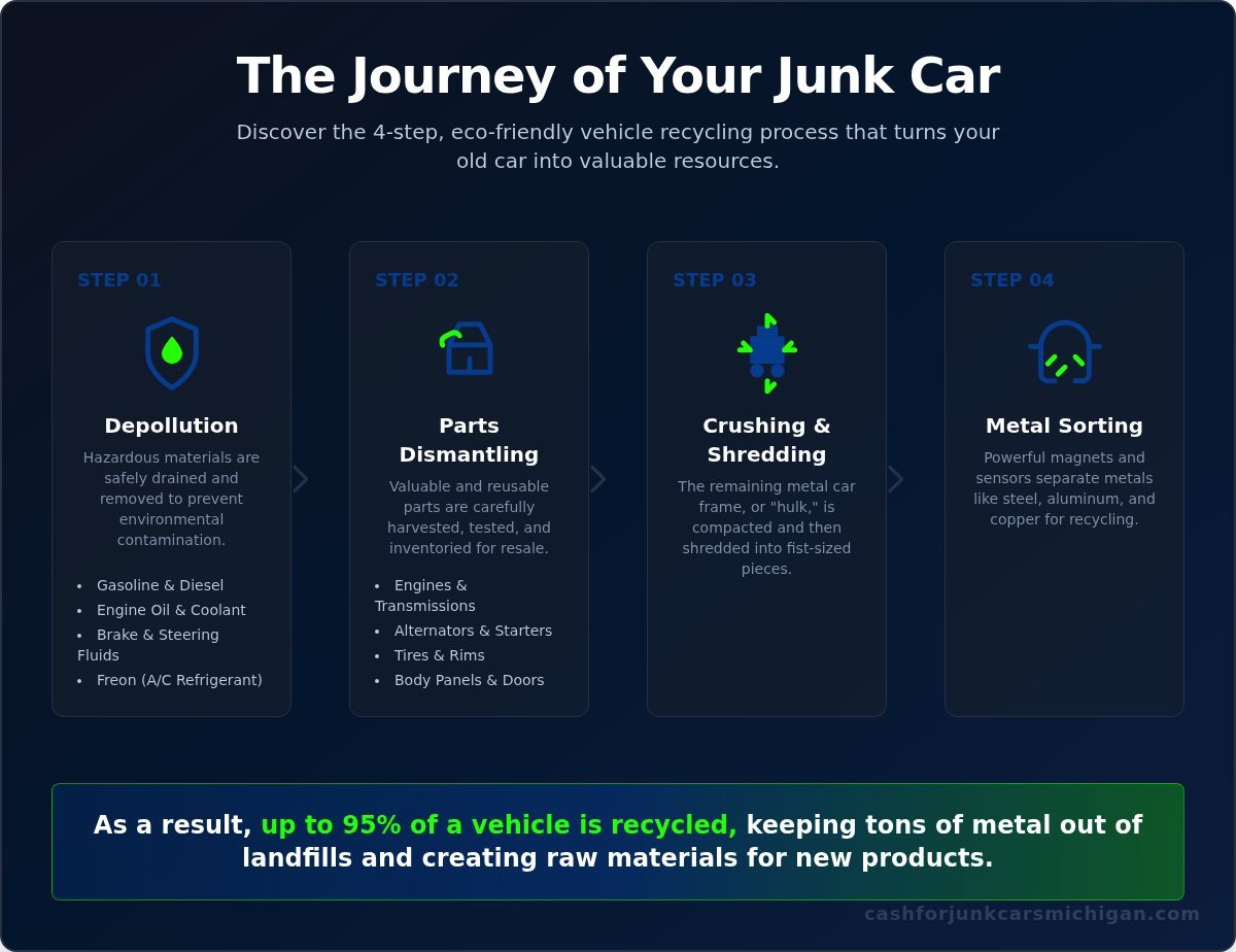 Who Buys Junk Cars? A Look Inside the Business Model - Infographic