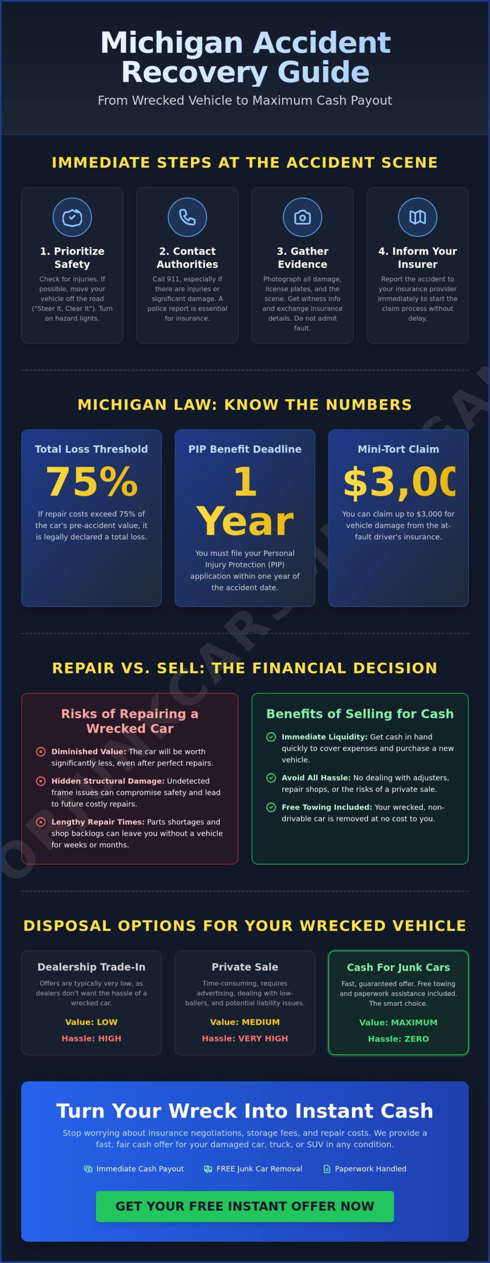 What to Do With a Car After an Accident: A 2026 Recovery Guide - Infographic